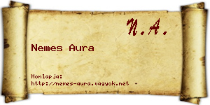 Nemes Aura névjegykártya